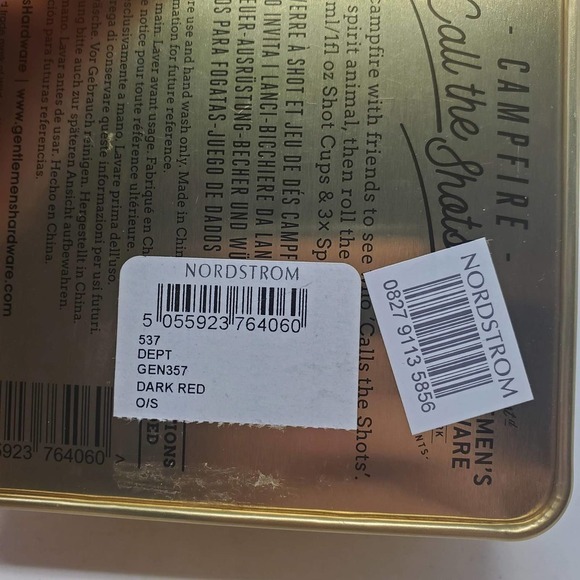 Gentlemen's Hardware Campfire Call The Shots Cup and Dice Game NEW WITH TAGS - Picture 6 of 6